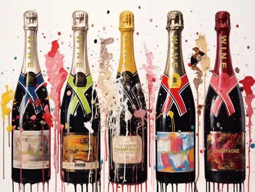 Bottle Champage 60x80cm