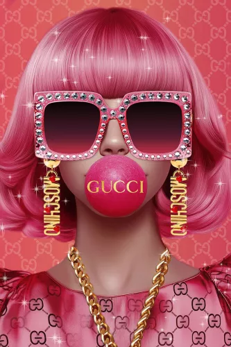 Lady Bubblegum Guc 80x120cm