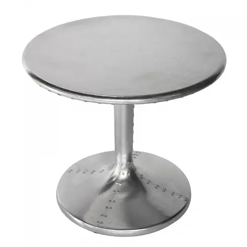 By Kohler side Table Westley 60x60x55cm airplane / aviator silver (115080) (115080)