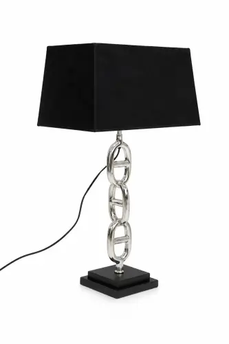 Table Lamp Chain Nickel without Shade