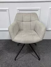Carim arm dining chair with turnsystem