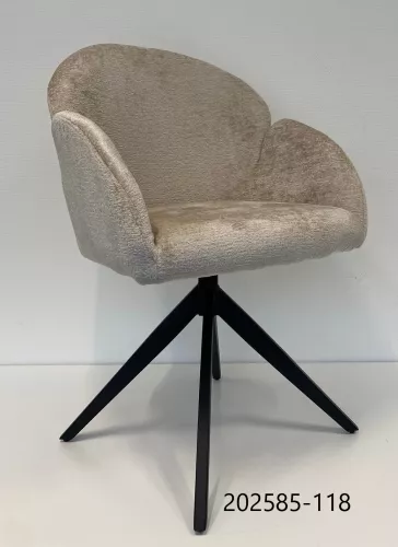 Vanessa arm dining chair with turnsystem