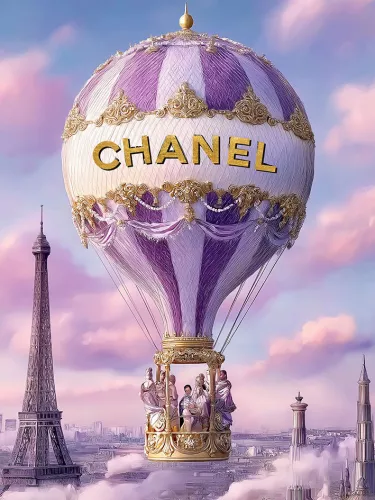 Hot air balloon 2  60x80cm