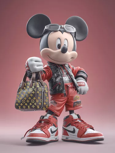 Mouse sporty  60x80cm