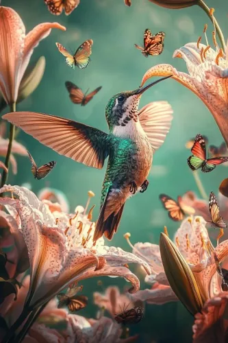 humming-bird 110x160cm