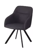 Parla Chair (Preston 100 & Swivel Rectangle KD - Black)