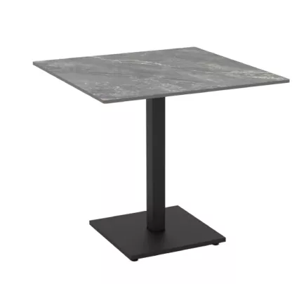 Elora Ceramic Dining Table 80cm (Graphite & Black)