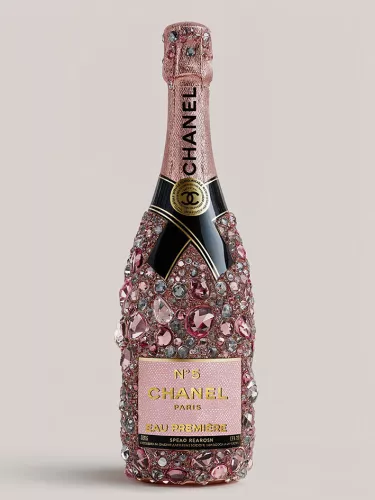 Champage with diamonds 60x80cm