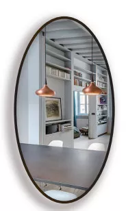 Mirror Eclips 50x170cm Black