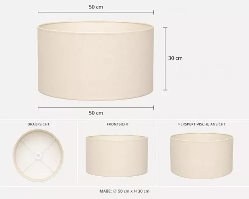 Shade cilinder 50x50x30 cm Chinette 02