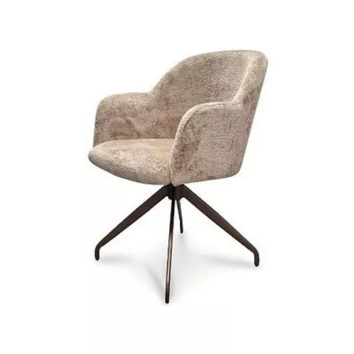 Atlas arm dining chair with turnsystem quilting like Soho Chair 
