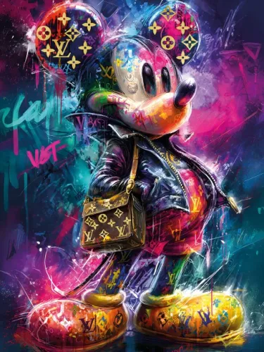 Graffiti Mouse 60x80cm