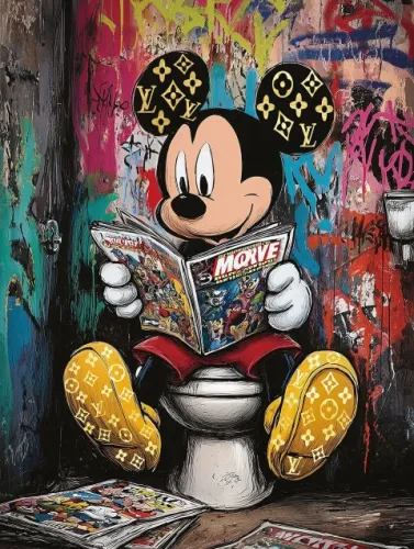 Reading Mouse 60x80cm