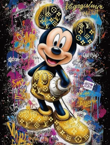 Gold Mouse 60x80cm