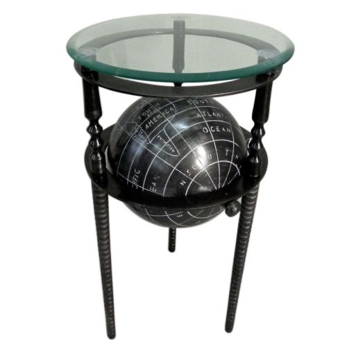 Table integrated Globe 35x35x63cm black