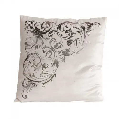 Pillow 50x50x2.8cm (Silver Khari Print)