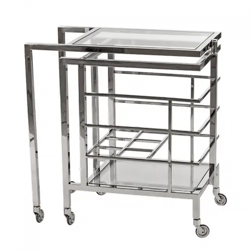 By Kohler Bar Trolley Ernesto 72x42x77cm With Clear Glass (109564) (109564)