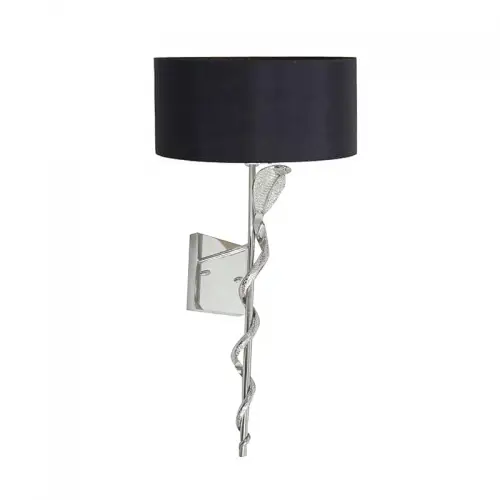 Wall Lamp 23x14x75cm Snake Incl. Shade