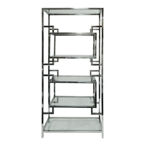 By Kohler Glass Cabinet Darren SALE  90x45x190cm silver (105253) (105253)