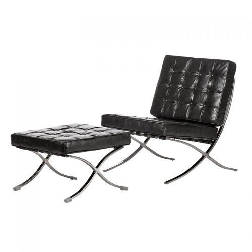 Chair 76x81x89cm Barcelona & Ottoman