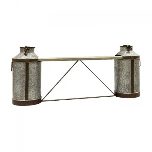 Milk Can Bench Scott 170x36x68cm