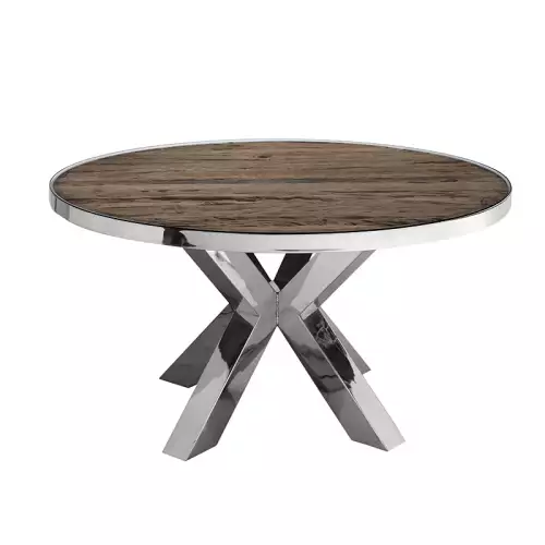 Mariano Dining Table 140x140x76cm with Glass Top