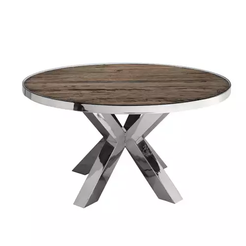 By Kohler Mariano Dining Table 140x140x76cm with Glass Top (111465) (111465)