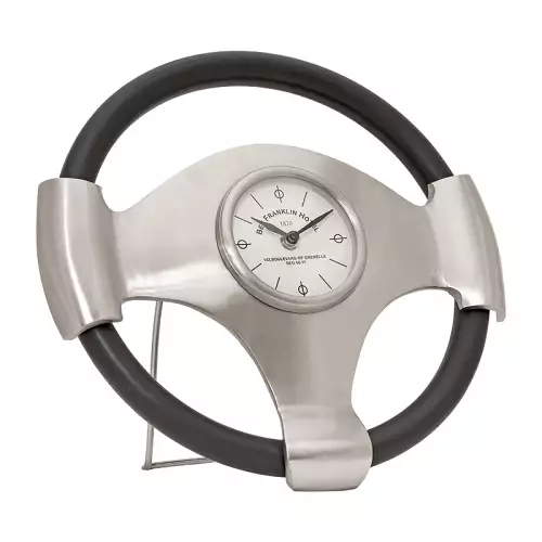 Table Clock Steering Wheel 35x7x35cm Large