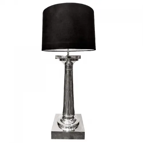 Table Lamp 30x30x90cm With Black Shade