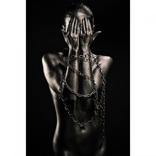 Woman Hands On Eyes 80x120x2cm