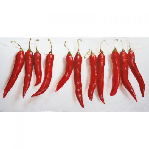 Peppers On A Rope 80x160x2cm
