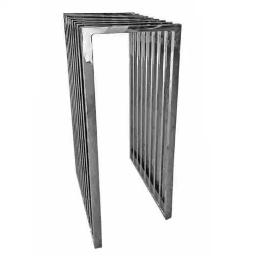 Pillar console table Morley 35x35x120cm silver