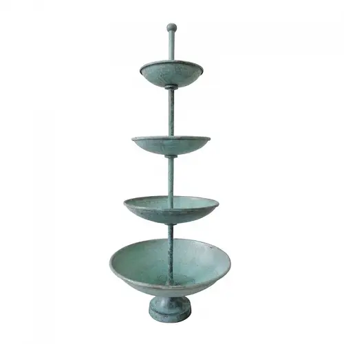 Stand 4-Tier 39x39x93cm (Bowl 39,31,25 & 20cm) turquoise 