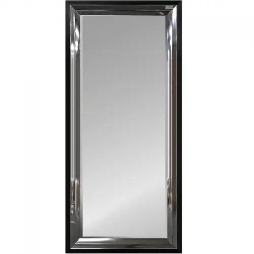 Mirror 83x183x5cm Frame Black/Silver