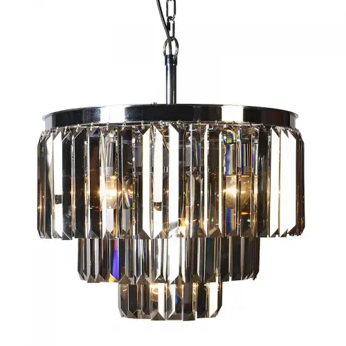 Ceiling Lamp Zane 54x54x42cm Smoke Crystal