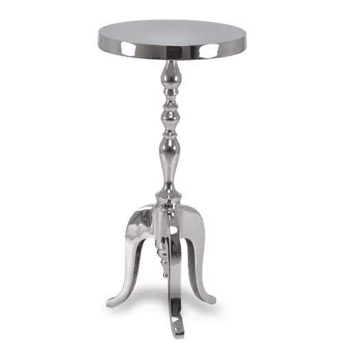 Side table three legs silver
