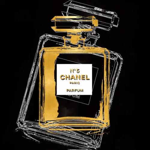 Picture with gold foil 008 - 80x80 cm