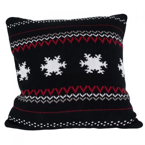 Cushion Snowflake Knitt 50x50