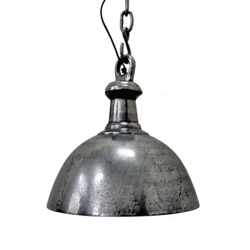 Ceiling Lamp 36x36x38cm silver raw metal