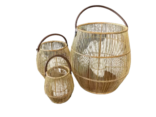 Lantern Set Elena 50x50x50cm | 32x32x32cm | 27x27x27cm