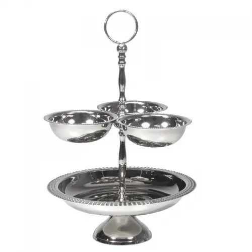 Bowl Stand 24x24x37cm silver