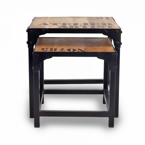 Small side table Set Lamar 45x45x45cm (Set of 2) Small side table Set Lamar 45x45x45cm (Set of 2)