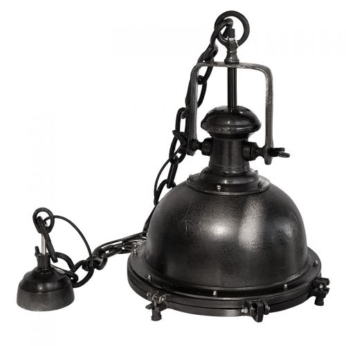 Ceiling Lamp 45x40x54cm black raw metal vintage