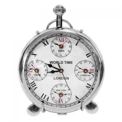 Clock 22x22x4.5cm World Time