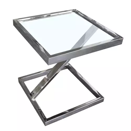 By Kohler Side Table Kaiser 45x45x50cm Clear Glass (105764)