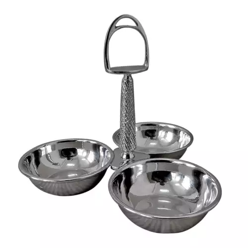 Nut Dish 21x20x18cm With Horse Paddle Handle Nut Dish 21x20x18cm With Horse Paddle Handle