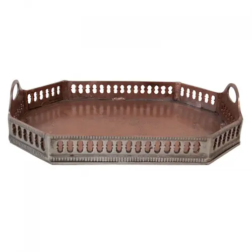 Tray 43x30x10cm Gallery brons