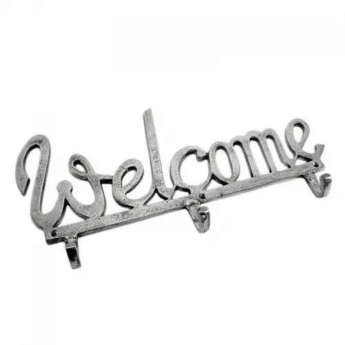 Hanger 'Welcome' 43x4x22cm (3 Hooks)