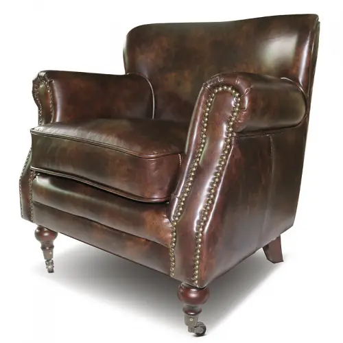 By Kohler Classic leather Conner 1-Seater dark brown (114812)