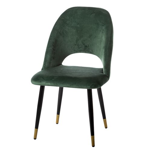 By Kohler Dining chair green black and gold legs (113991) (113991)